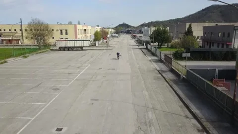 Wheelie - Drone Stock Footage 159972895