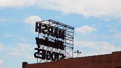 Wheeling Marsh sign rear Stock Footage 136058939