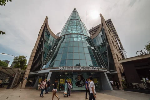 Wheelock Place in Singapore Stock Footage 63243365
