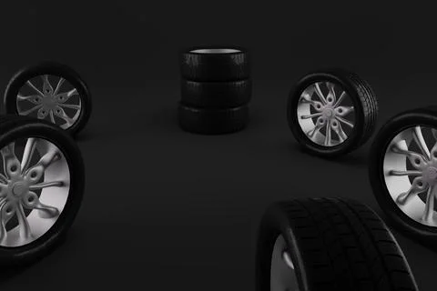 The wheels also want to rest Illustrazione stock