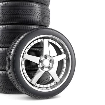 Wheels background Stock Illustration