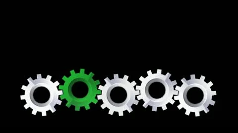 Wheels of a gear in motion Stock Footage 10894592