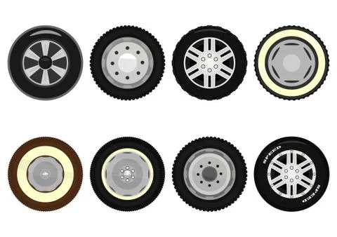 Wheels Stock Illustration