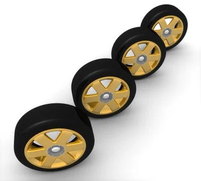 Wheels Stock Illustration