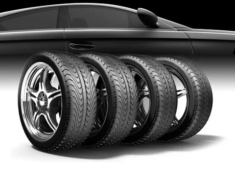 Wheels Stock Illustration