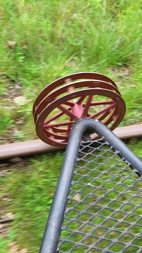 Wheels on the rails Stock Footage 247416732