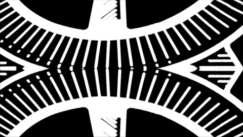 The wheels rotate opposite each other Stock Footage 283894038