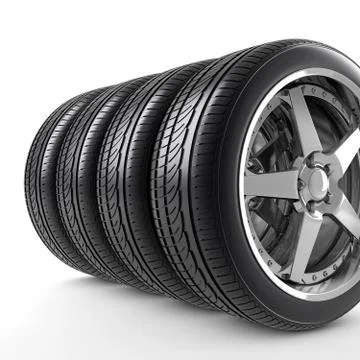 Wheels side by side Stock Illustration