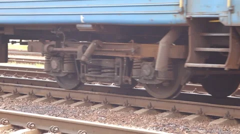 Wheels of train Video stock 47066487
