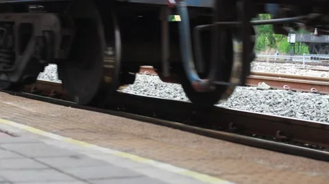 The wheels of a train 스톡 동영상 55407001