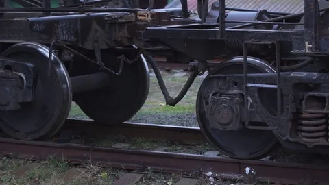 Wheels of the train Stock Footage 85285972