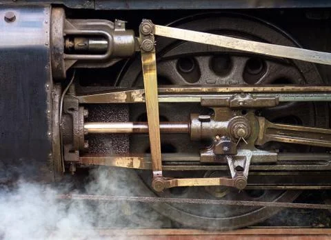 The wheels on the train go round and around Stock Photos