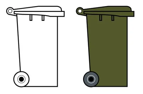 Wheely bins Stock Illustration
