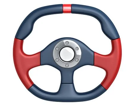 Whell car (done in 3d, isolated) Illustrazione stock