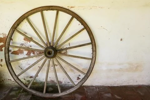 Whell of old wagon Foto stock