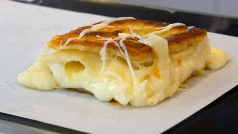 When the fried cheese dough is cooked Stock Footage 125102173