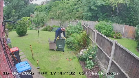 When I told my girlfriend I'd fallen over in a Wheely bin, her first question wa Stock Footage 337671950