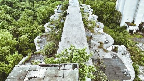 When it was Functional - Jamesville Quarry Cement Factory - Syracuse, NY Foto stock