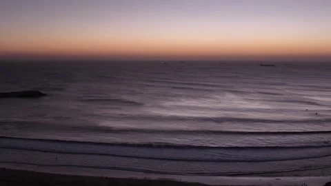 When Night Arrives in Atlantic Stock Footage 325174590