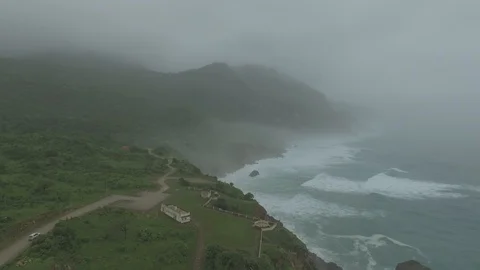 When sea meets land Stock Footage 114350501