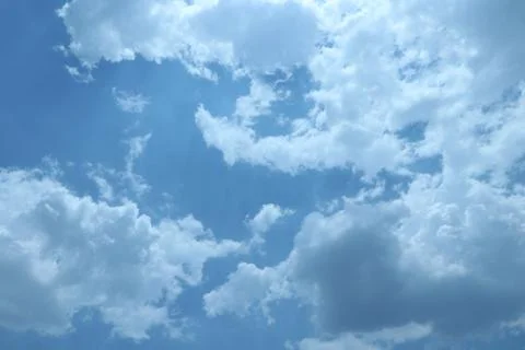 When the sky smiles in evening Stock Photos