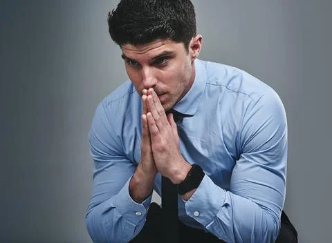 When success goes through a setback, you should fight back. Studio shot of a Stock Photos