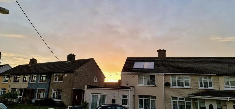 When the sun is ready to provide some space for the Moon Stock Photos