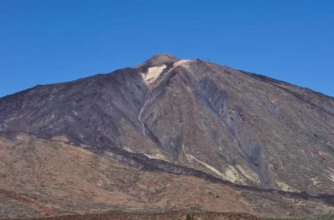 When the sun rises, Father Teide grows Stock Photos