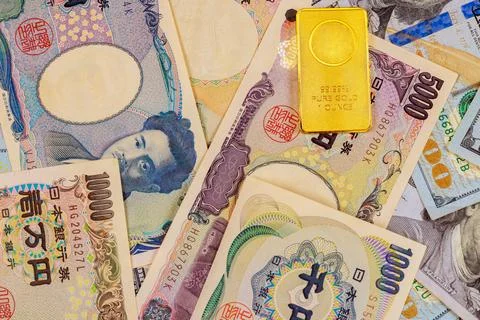 When there is inflation, devaluation of Japanese yen, it is necessary to invest Stock Photos