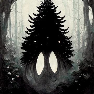 WHEN THE TREES SEE YOU Stock Illustration