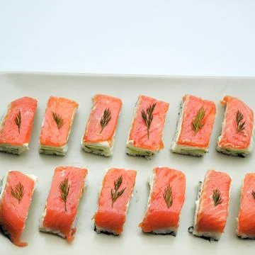 When we sit in quarantine, we prepared sushi at home Stock Photos