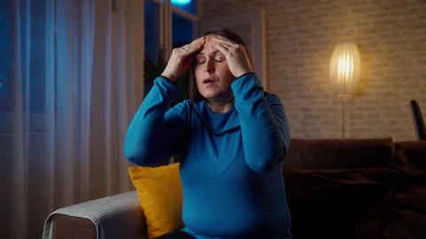 When will the migraine stop? Stock Footage 268327482