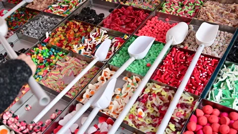 When you feel like eating everything in sight Stock Footage 257402890