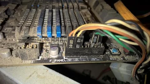 When you forgot to clean your computer Foto stock