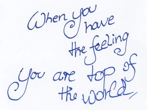 When you have the feeling you are top of the world Фото