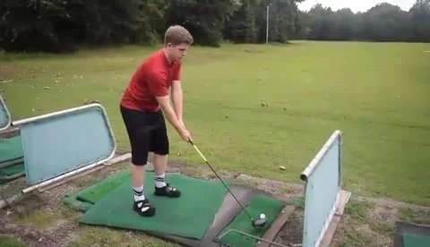 When Your First Time Golfing Goes Wrong, Van Buren, Arkansas, USA - 26 Aug 2021 Stock Footage 205434071