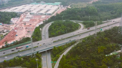 Whenever at work, there is traffic on Shenzhen’s roads 库存影片 148499729