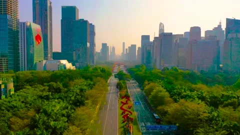Whenever at work, there is traffic on Shenzhen’s roads 库存影片 148507957