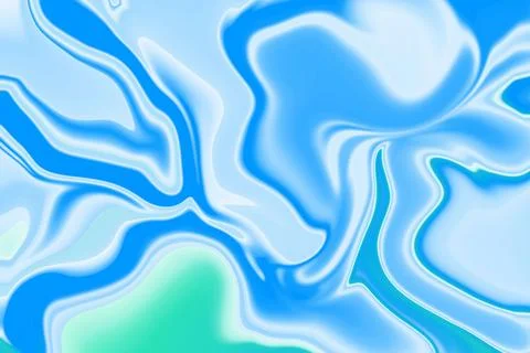 Where art meets fluidity abstract background of blue and white liquid paint.. Stock Illustration