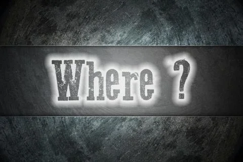 Where concept Stock Illustration