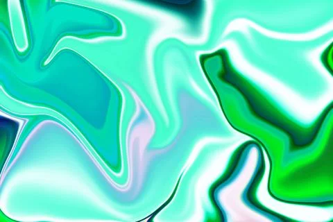 Where creativity flows abstract fantasy green liquid marble texture backgroun Stock Illustration