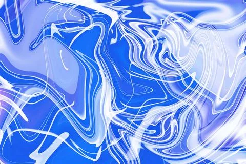 Where creativity flows immersive journey through blue and white liquid pain.. Stock Illustration