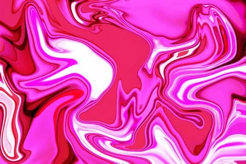 Where creativity flows liquid abstract pattern, vivid pink and black graphi.. Stock Photos
