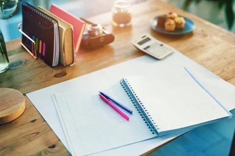 Where creativity happens. Shot of a creative workstation in a modern office. Stock Photos