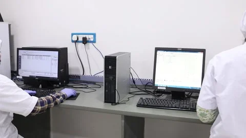 Where different tests have been reduced within the lab Video stock 277135636