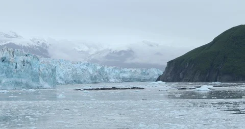 Where the Glacier Meets the Mountain. Stock Footage 92908598