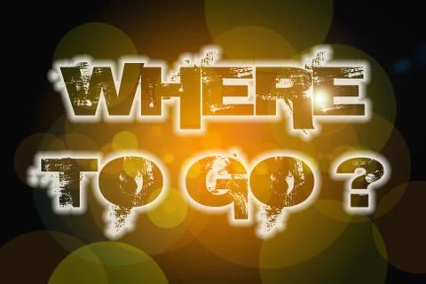 Where to go concept Stock Illustration