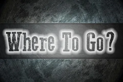 Where to go concept Stock Illustration