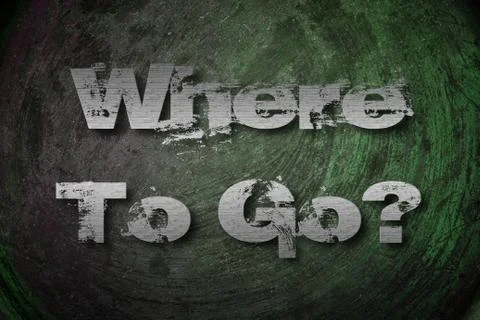 Where to go concept Stock Illustration