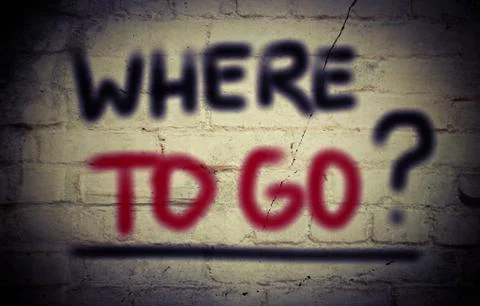 Where To Go Concept Illustrazione stock